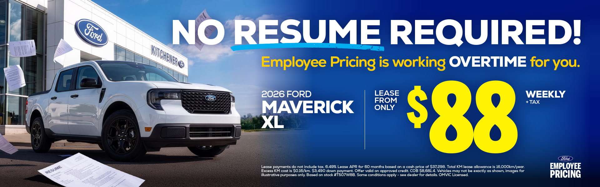 Ford Maverick employee Pricing